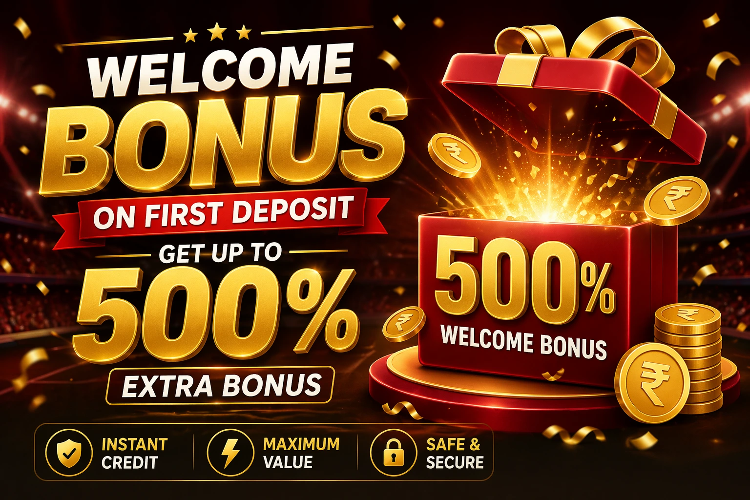 Reddy Anna 500% Welcome Bonus